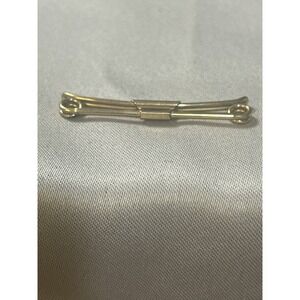 Vintage "Swank" 1/40 10k Gold Filled Curved Tie Collar Clip (2348)